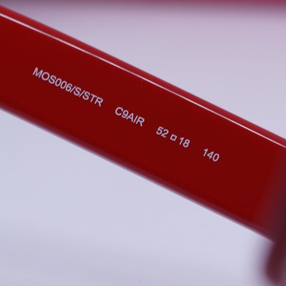 Final Price! Moschino MOS006/S/STR 0C9A IR Red/Grey Sunglasses